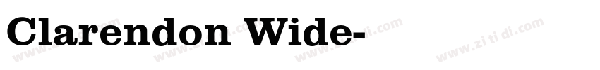 Clarendon Wide字体转换